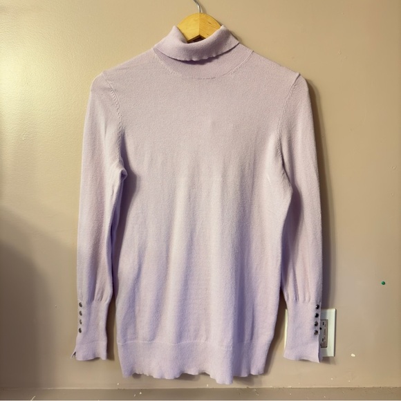 Torrid Everyday Soft Pullover Turtleneck Sweater Lavender Women Size 00 - Picture 3 of 9